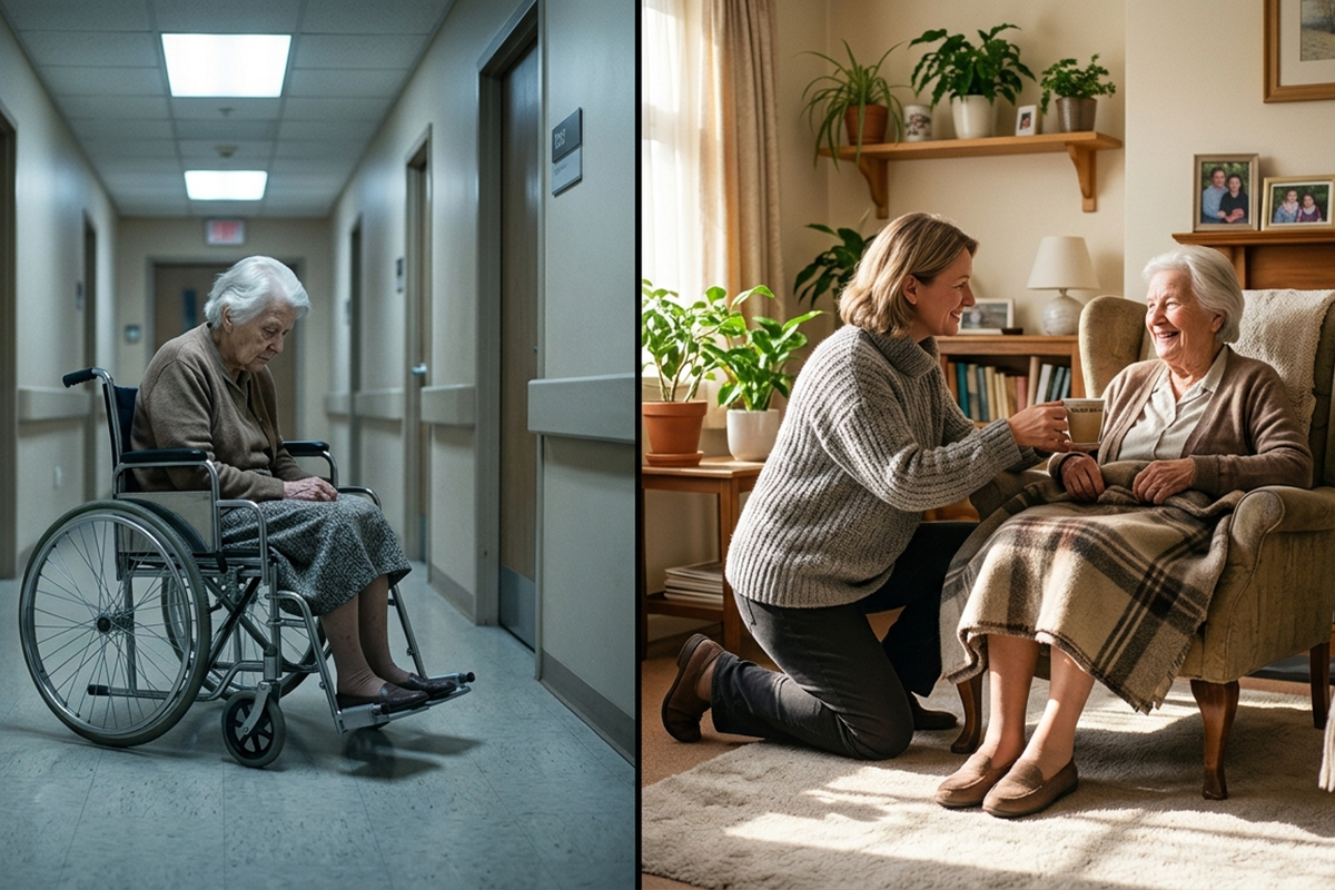 24-Stunden-Betreuung zu Hause in Deutschland vs. Pflegeheim: Was ist die bessere L&ouml;sung?